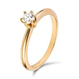 Pierścionek zaręczynowy złoty 0,15 ct Pierścionek zaręczynowy złoty 0,15 ct